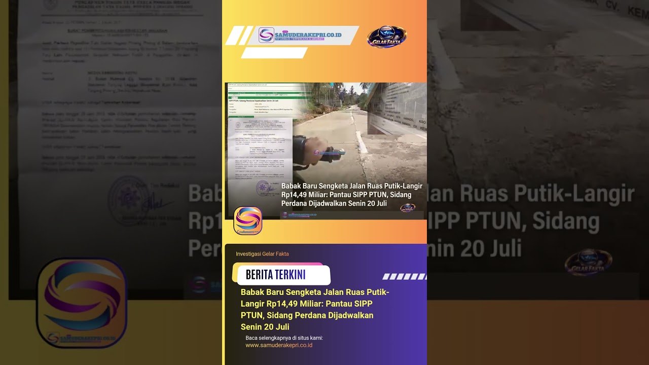 BPJN KEPRI KETEMU DI PTUN! ⚖️ Sengketa Informasi Rp14,49 Miliar Dimulai! #Shorts