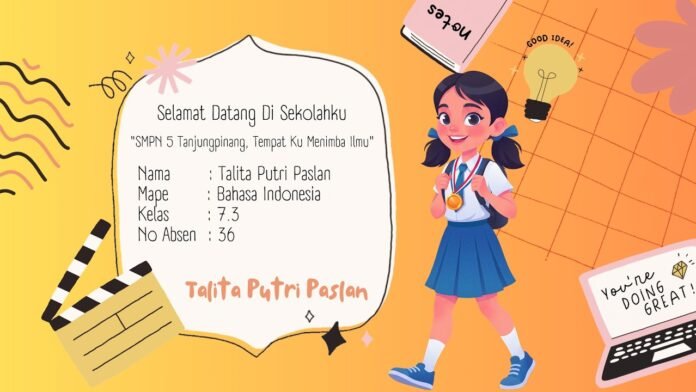 Profil Sekolah & Tugas Bahasa Indonesia: SMPN 5 Tanjungpinang oleh Talita Putri Paslan